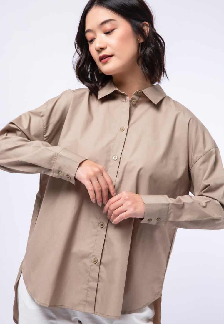 Oversized Long Sleeve Blouse