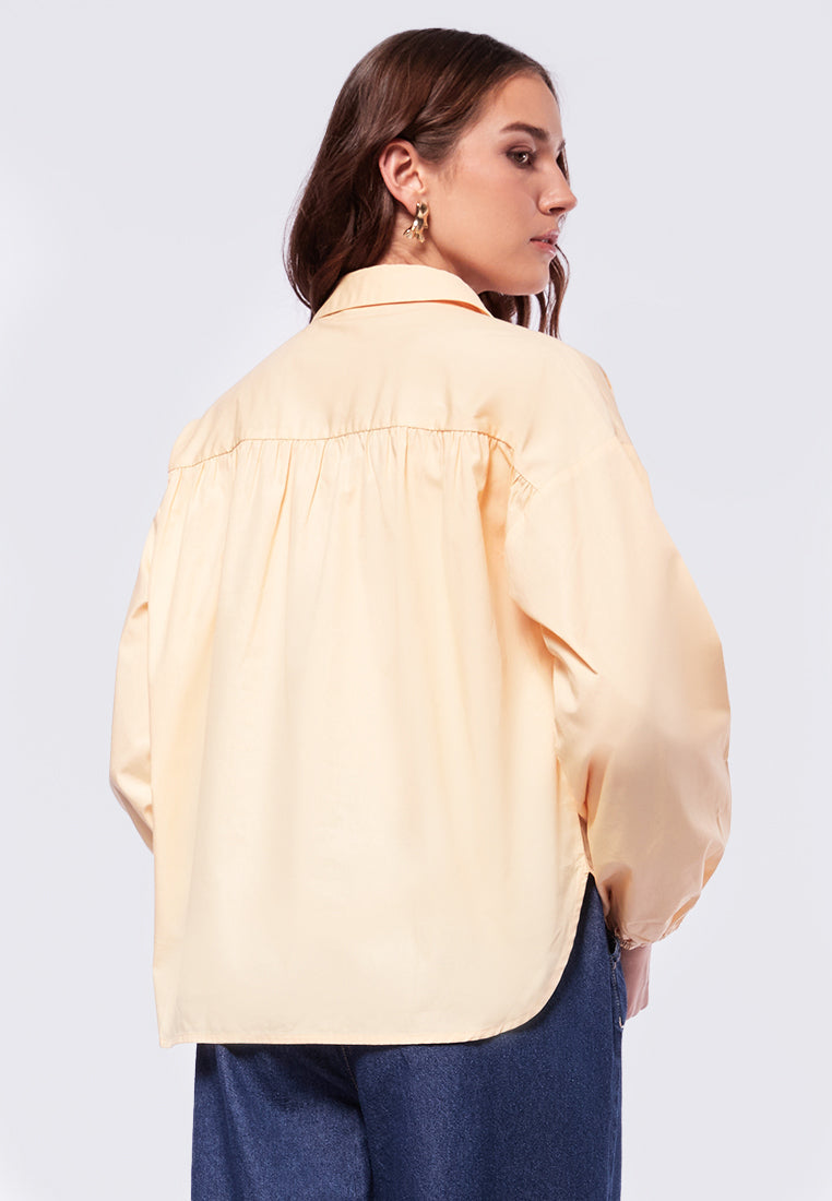 Loose Blouse with Hi-Lo Hemline