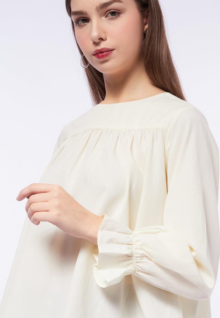 Long Sleeve Blouse with Ruffle Details