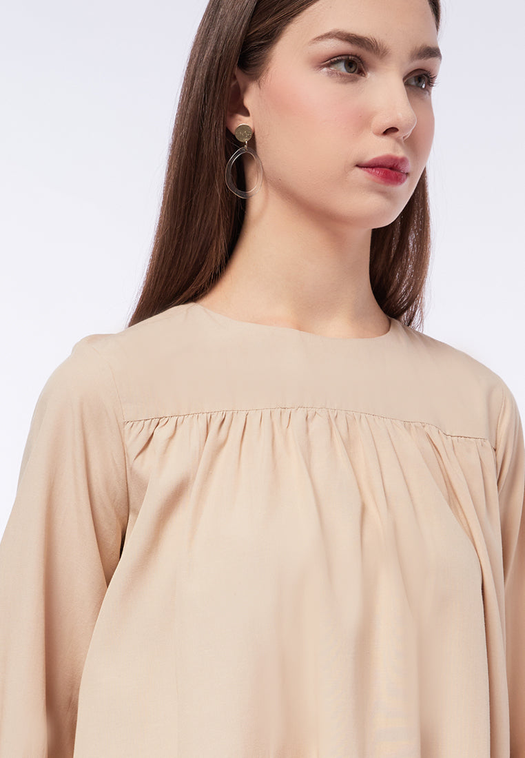 Long Sleeve Blouse with Ruffle Details