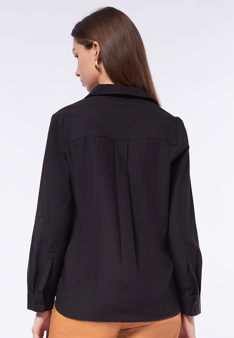 Long Sleeve Loose Blouse