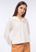 Peterpan Collar Long Sleeve Blouse