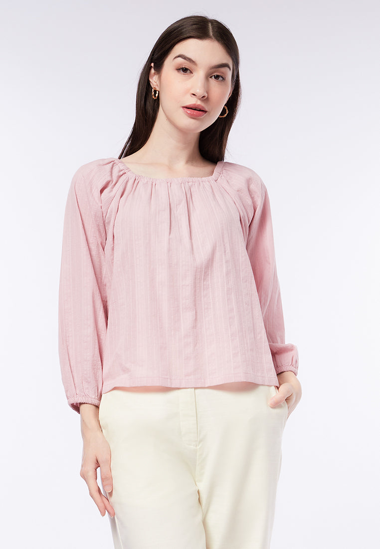 Square Neck Puff Sleeve Blouse