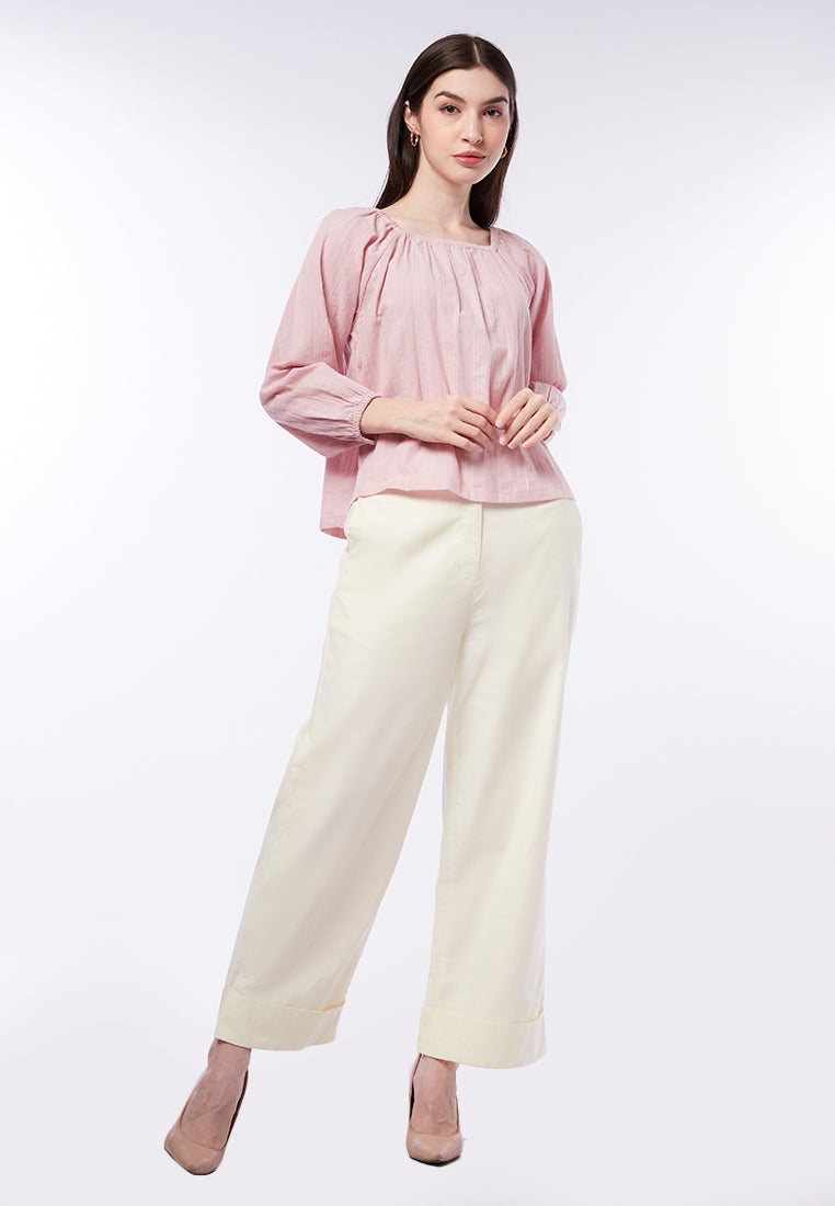 Square Neck Puff Sleeve Blouse