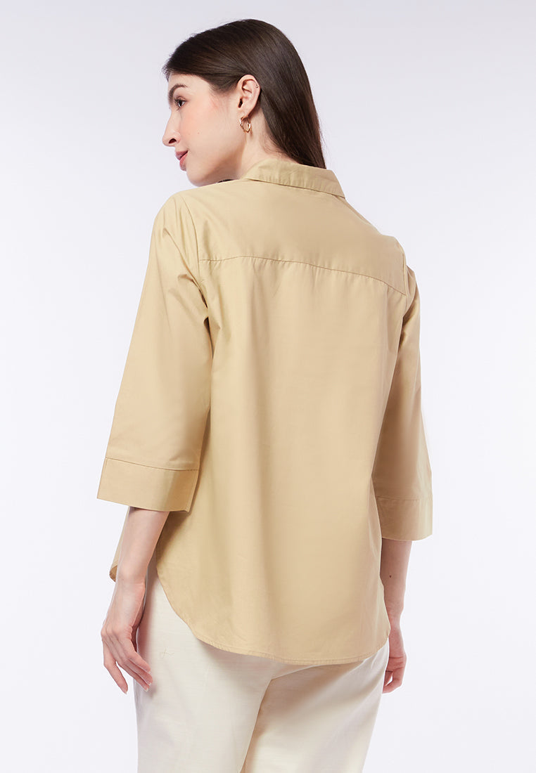 Basic 3/4 Sleeves Blouse