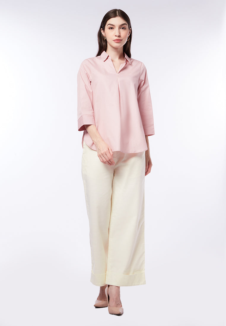 Basic 3/4 Sleeves Blouse
