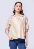 Stripes Long Sleeve Blouse