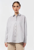Striped Long Sleeve Shirt with Back Details