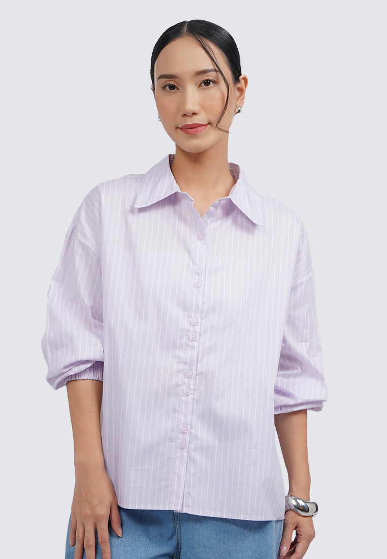 Long Sleeve Stripes Shirt