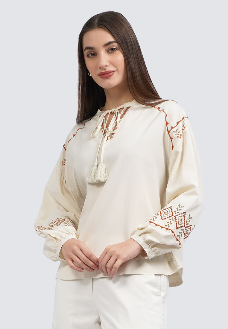 Long Sleeve Boho Blouse