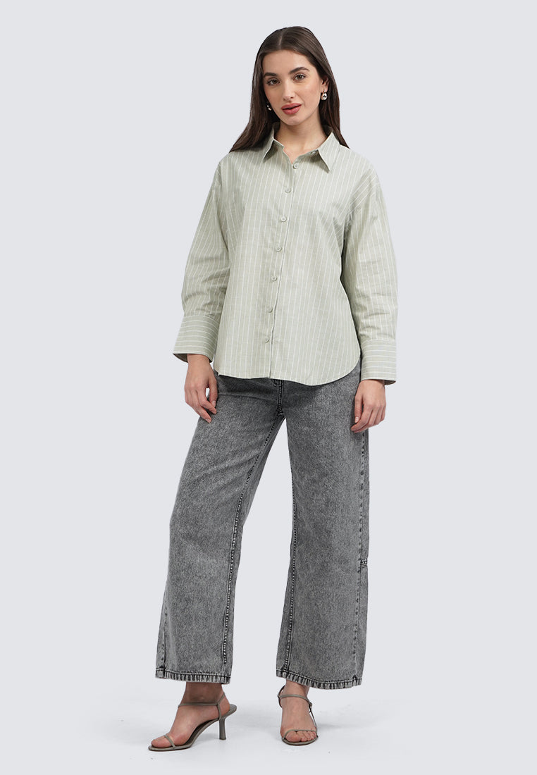 Long Sleeve Stripes Shirt