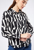 Printed Long Sleeve Blouse