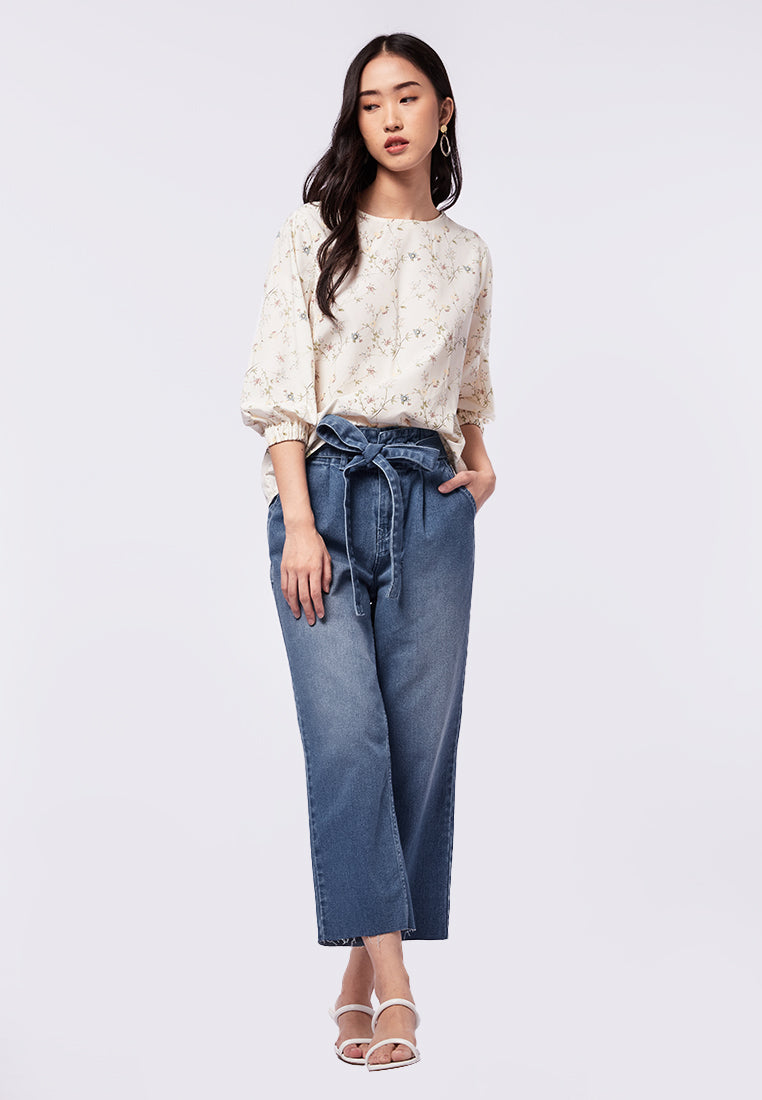 Round Neck Loose Blouse