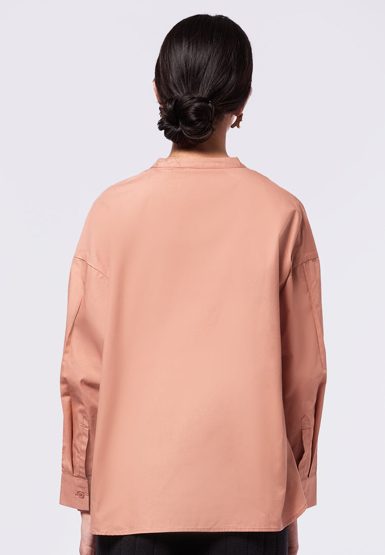 Long Sleeve V-Neck Blouse