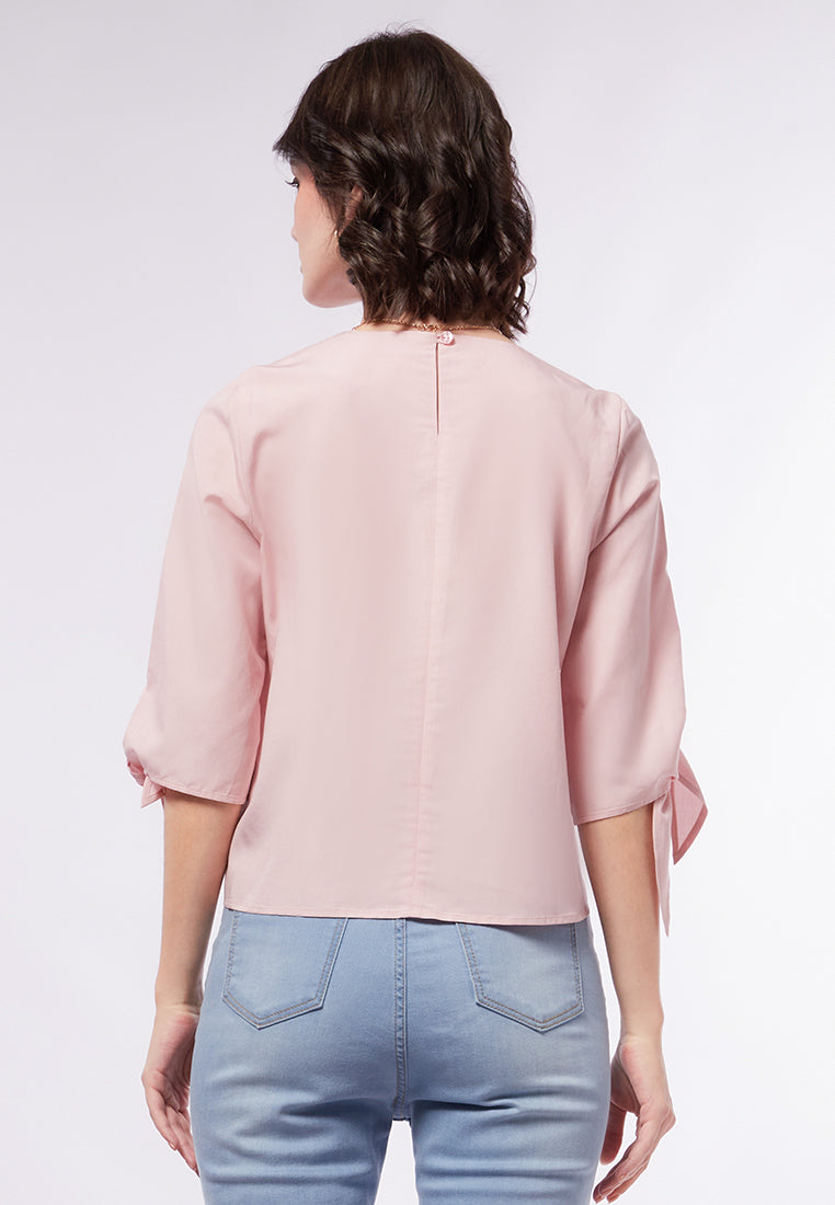Tied Detail 3/4 Sleeve Blouse