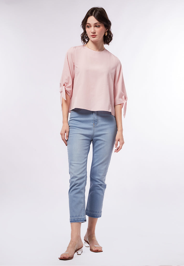 Tied Detail 3/4 Sleeve Blouse