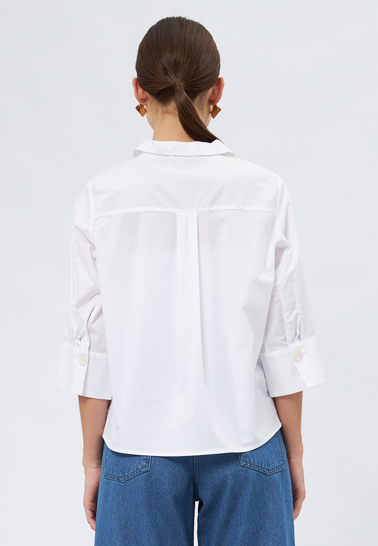 3/4 Sleeve Loose Blouse