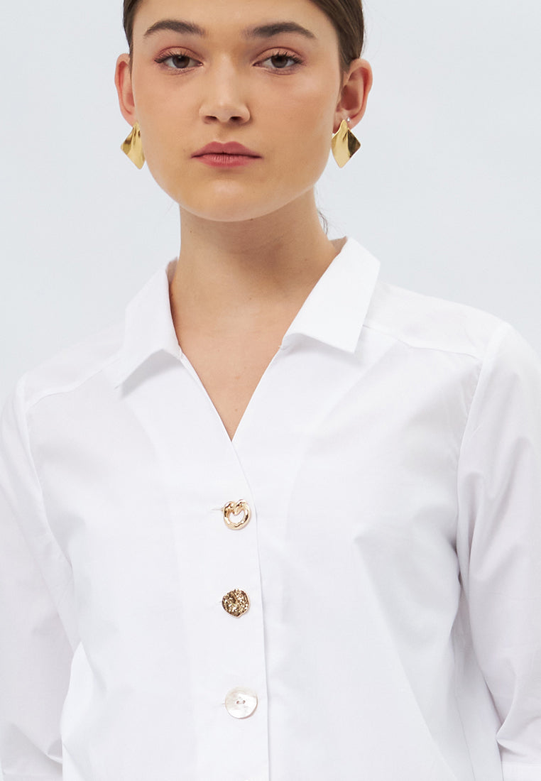 3/4 Sleeve Loose Blouse