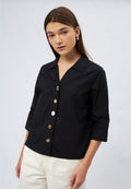 3/4 Sleeve Loose Blouse