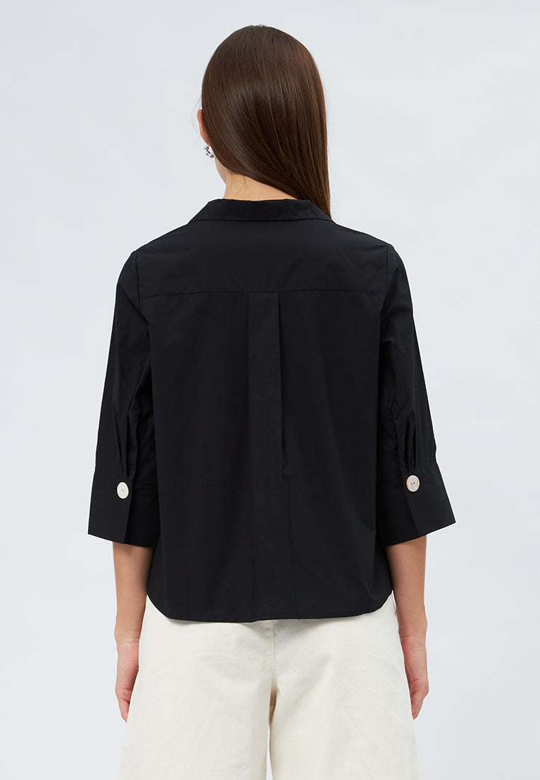 3/4 Sleeve Loose Blouse