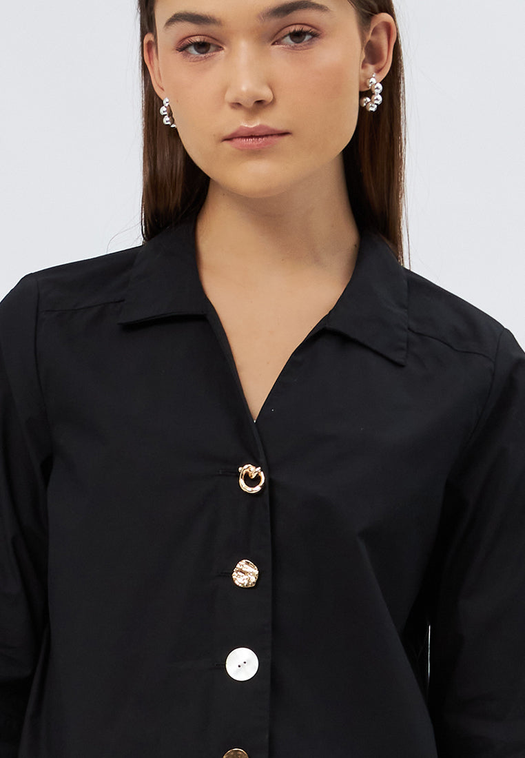 3/4 Sleeve Loose Blouse