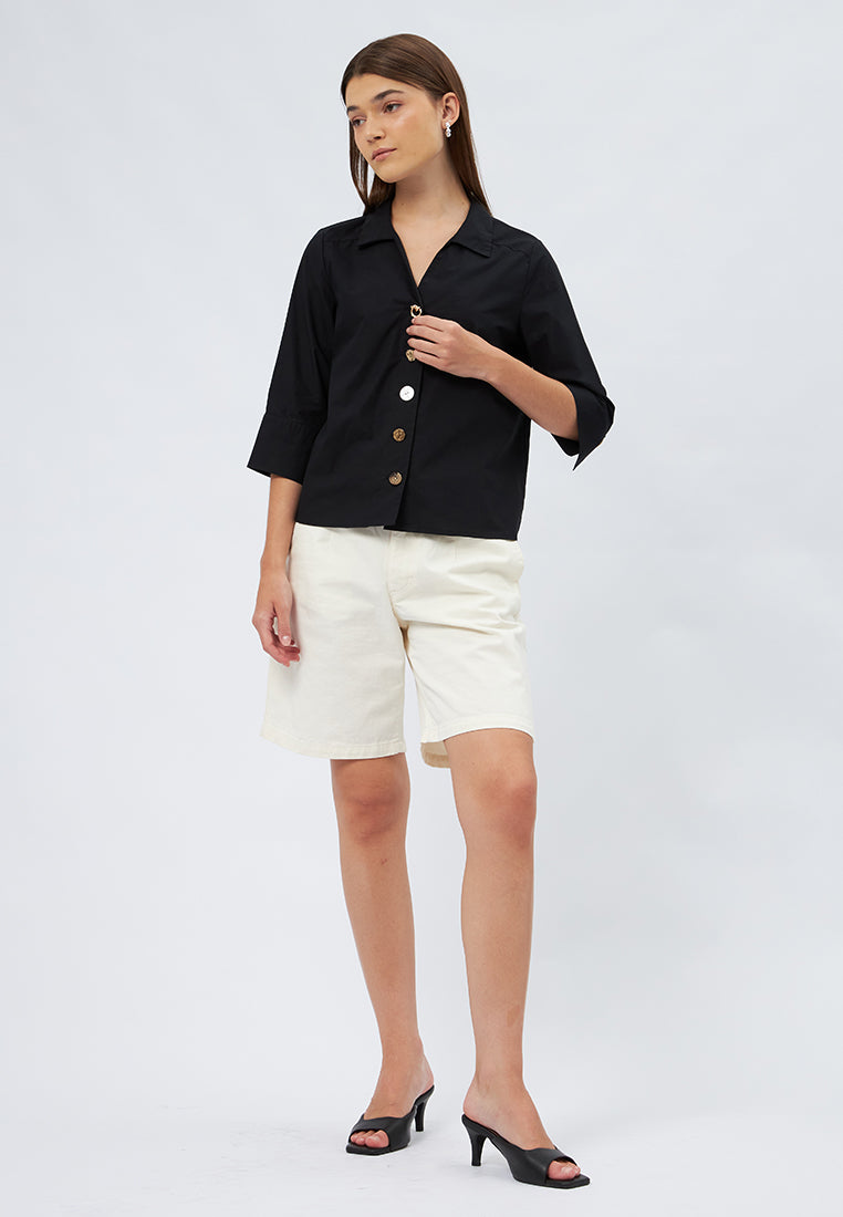 3/4 Sleeve Loose Blouse