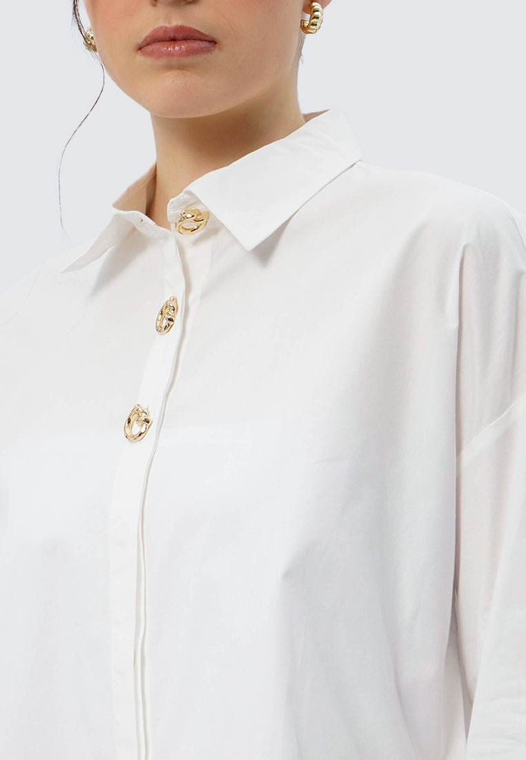 Regular Fit Long Sleeve Blouse