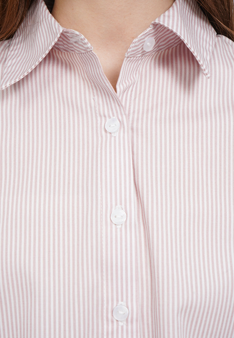Long Sleeve Stripes Blouse