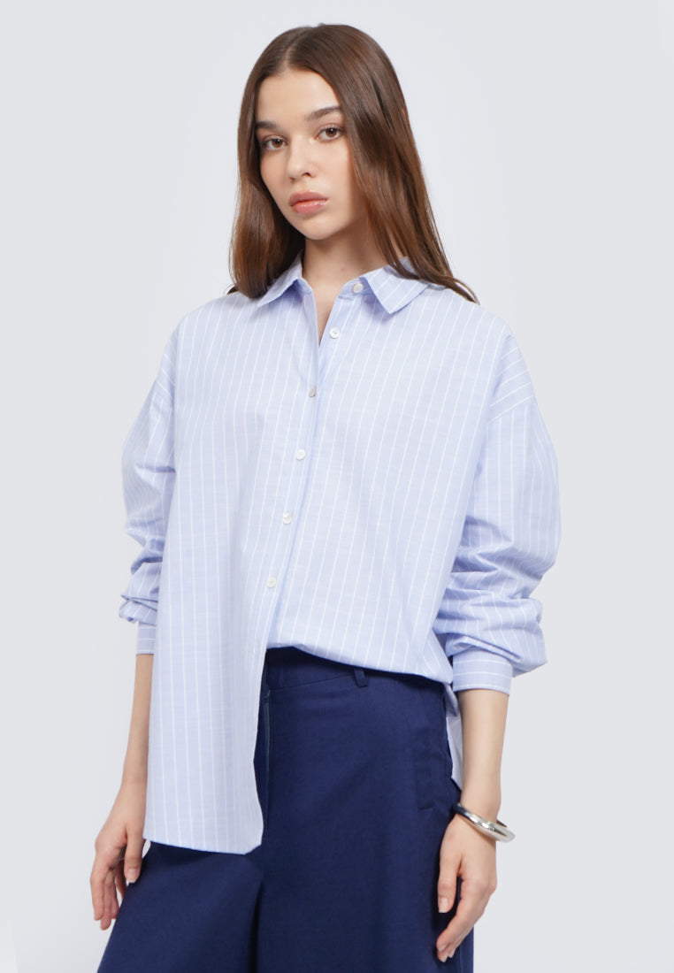 Striped Long Sleeve Blouse