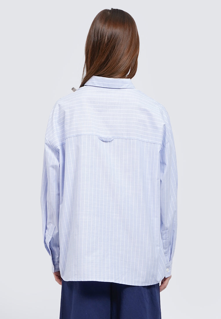 Striped Long Sleeve Blouse
