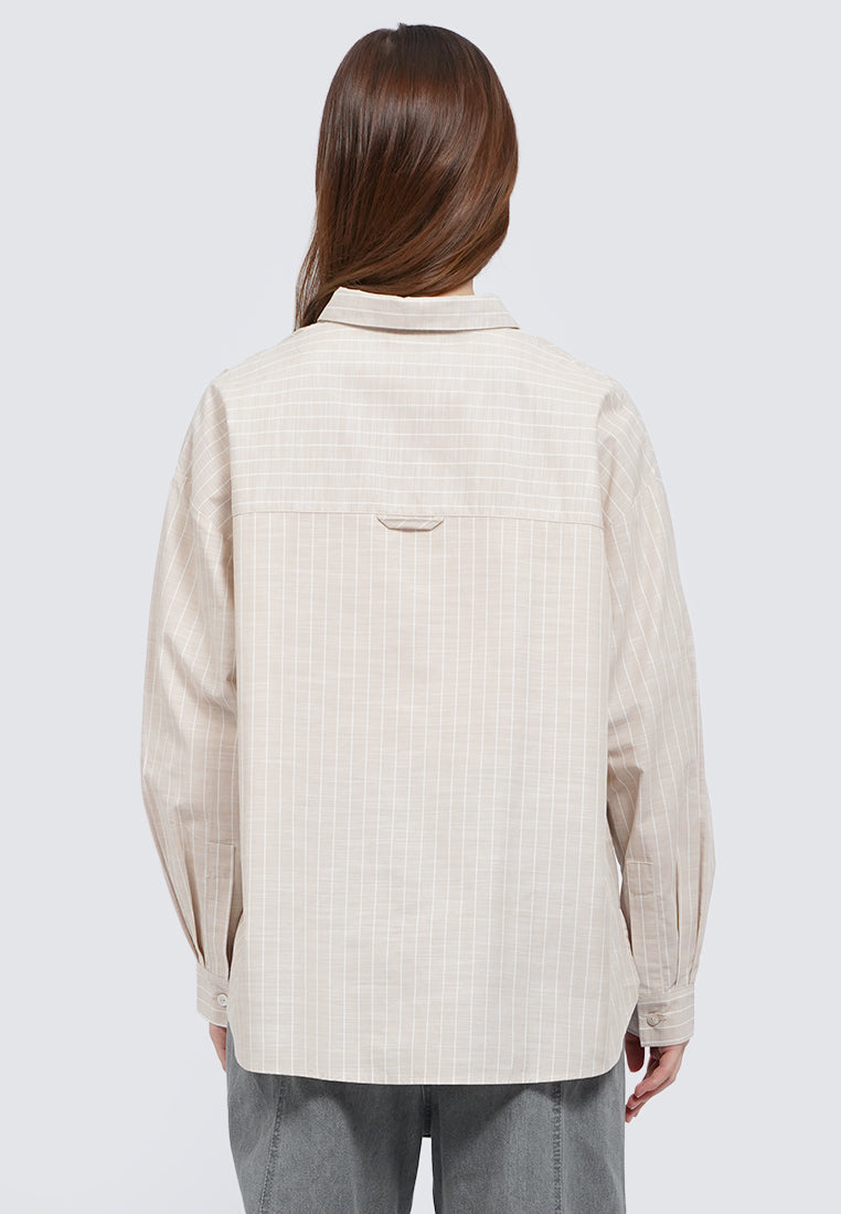 Striped Long Sleeve Blouse