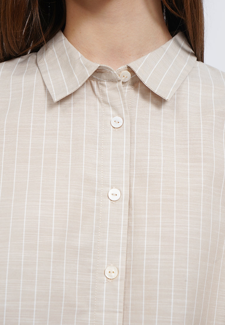 Striped Long Sleeve Blouse