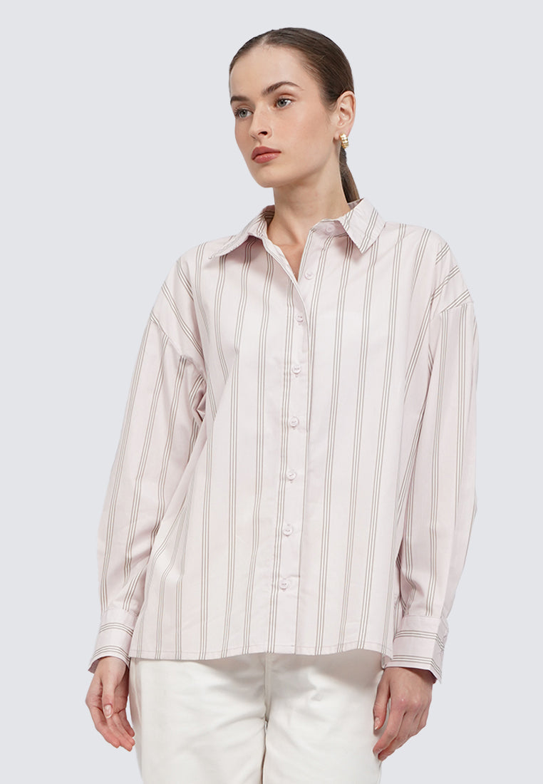 Long Sleeve Printed Blouse
