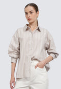Long Sleeve Printed Blouse