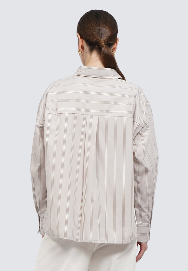 Long Sleeve Printed Blouse