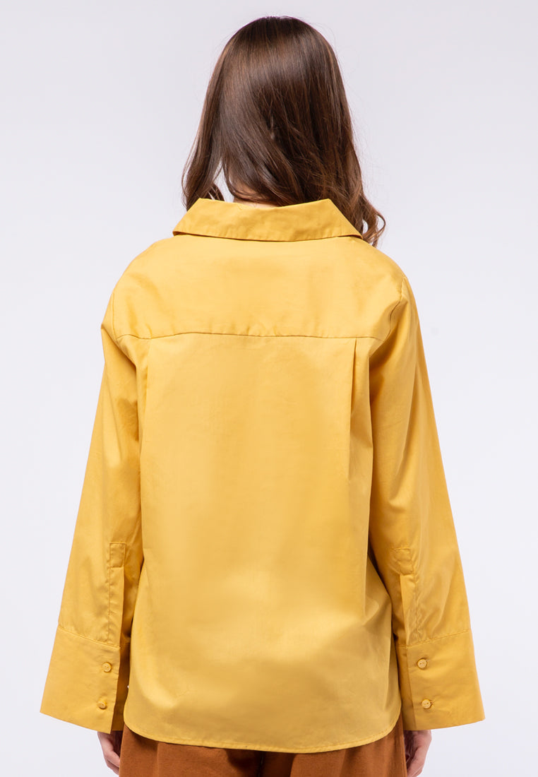 Wide Sleeves Loose Blouse