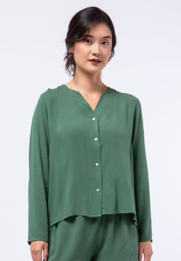 Long Sleeve Loose Blouse