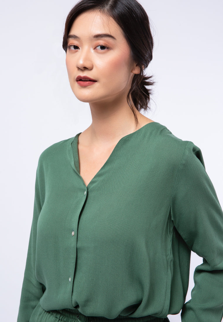 Long Sleeve Loose Blouse