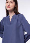 V-Neck Long Sleeve Lounge Blouse