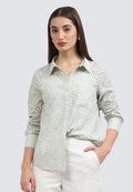 Eyelet Long Sleeve Shirt