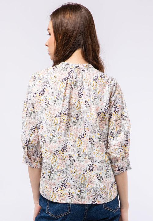 3/4 Sleeve Printed Blouse