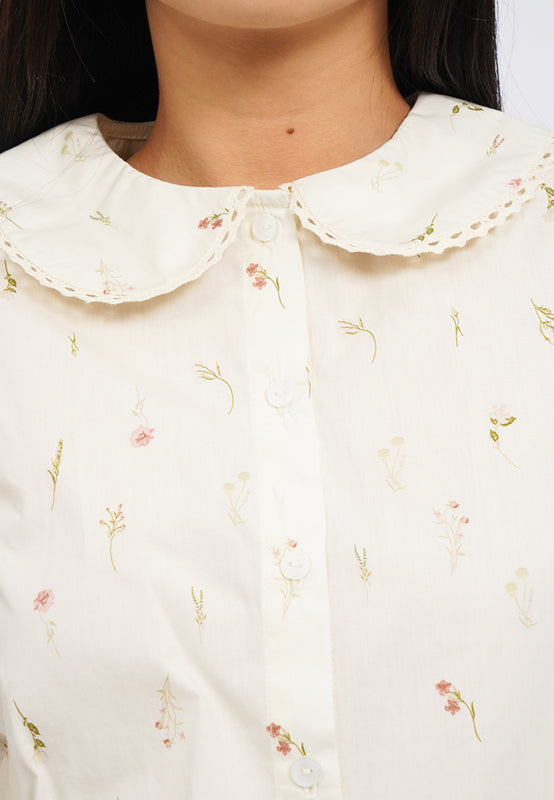Long Sleeve Printed Blouse