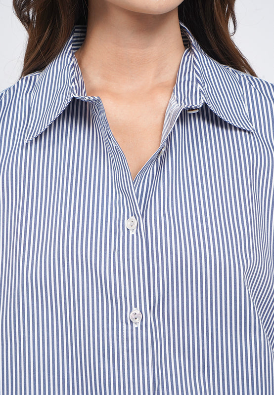 Long Sleeve Stripes Blouse