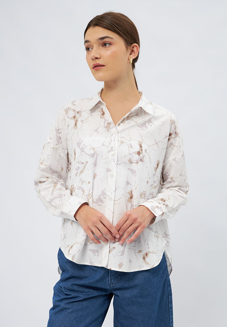Long Sleeve Printed Shirt