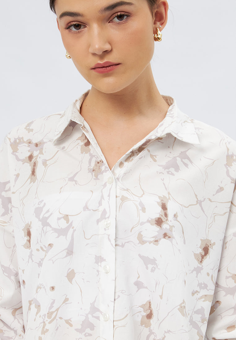 Long Sleeve Printed Shirt