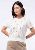 Knit Top with Scallop Neck