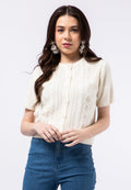 Short Sleeve Knit Top