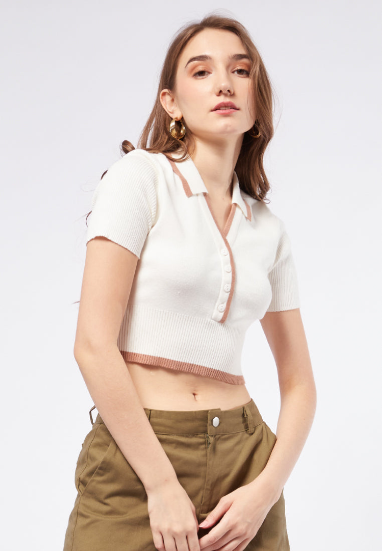 Polo Crop Top