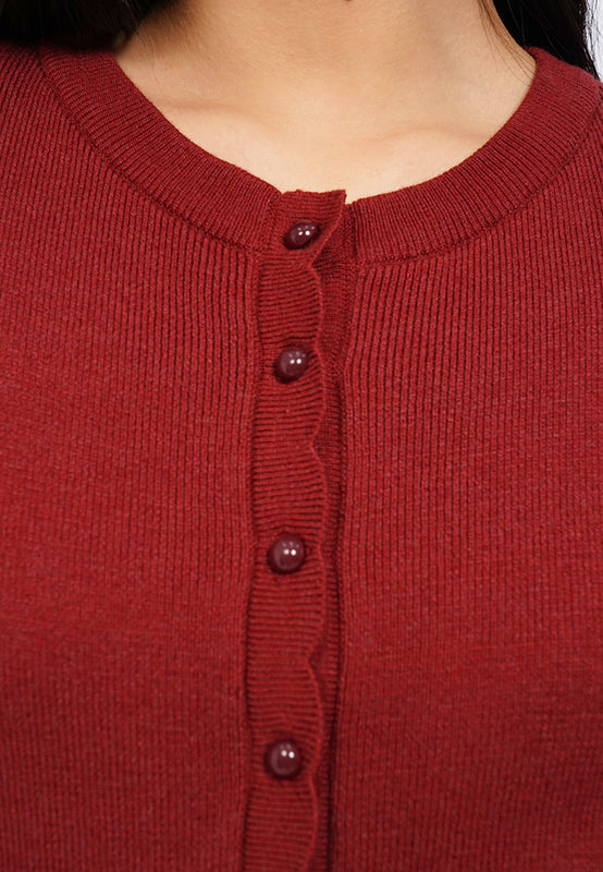 Round Neck Short Sleeve Knit Blouse