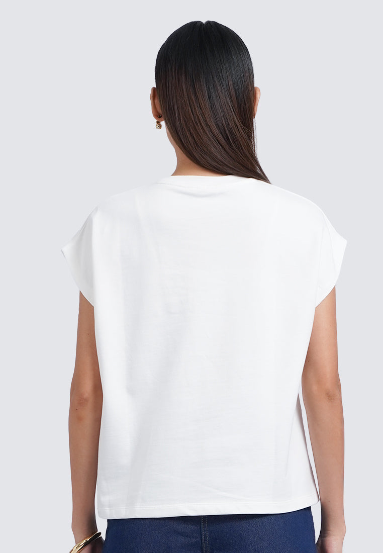 Crochet Details Short Sleeve Top